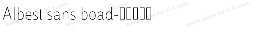 Albest sans boad字体转换